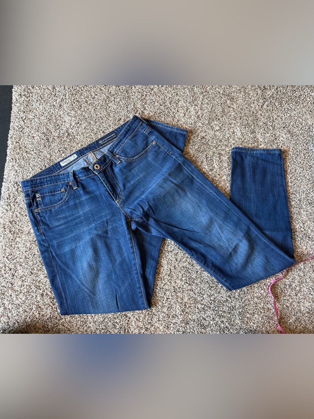 Ag Adriano Goldschmied The Stevie Straight Women's Dark Blue Jeans 28